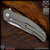 Shirogorov Knives: Quantum Monkey Edge FRAG Pattern - Tumbled LEFT HANDED