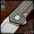 Shirogorov Knives: Quantum Monkey Edge FRAG Pattern - Tumbled LEFT HANDED