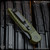 Pro-Tech Knives: TR-3 - Black DLC/Green Fish Scale