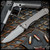 Chris Reeve Knives Folder: Umnumzaan - Drop Point Glass Blasted Monkey Edge FRAG Pattern