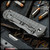 Chris Reeve Knives Folder: Umnumzaan - Drop Point Glass Blasted Monkey Edge FRAG Pattern
