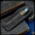 Dmitry Streltsov Pen: Zeppelin - Titanium Bad Teddy Engraved Blue/Green (DSP0552)