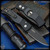 Pro-Tech Knives: TR-2 - Black DLC/Black w/Sterling Silver Skull Blade 2024