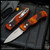 Pro-Tech Knives: TR-2 - Stonewashed/Del Fuego w/Black Lip Pearl