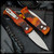 Pro-Tech Knives: TR-2 - Stonewashed/Del Fuego w/Black Lip Pearl