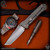 Chris Reeve Knives Folder: Umnumzaan - Tanto Glass Blasted Left Handed