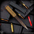 Strider Knives Fixed: LM Nail - Flamed/Coyote Brown Cord Wrapped (6 inch Titanium)