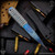 Strider Knives Fixed: LM Nail - Flamed/Grey Cord Wrapped (6 inch Titanium)