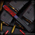 Strider Knives Fixed: LM Nail - Flamed/Black/Red Cord Wrapped (6.75 inch Titanium)