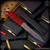 Strider Knives Fixed: LM Nail - Flamed/Red/Black Cord Wrapped (7 inch Titanium)