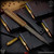 Strider Knives Fixed: LM Nail - Flamed/Coyote Brown Cord Wrapped (7 inch Titanium) (SK2633)