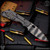 Strider Knives Folder: SMF Dagger Grind - Striped/Flamed Gunner Grip