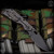 Strider Knives Folder: SnG Dagger Grind - Gray/Black G10