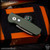 Pro-Tech Knives: Runt 5 - Smoke Grey DLC/Green Textured w/Pearl Inlay - Blade 2024