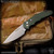 Pro-Tech Knives: TR-4 - Stonewashed/Green Textured - Blade 2024