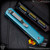 Pro-Tech Knives: Godfather - Satin/Tiffany Blue w/Pearl Button