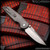 Pro-Tech Knives: Custom TR-3 Integrity - Stonewashed/Two Tone Stainless w/Relic Texturing