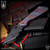 Mick Strider Custom XL Nightmare Grind Recurve - Black Magma/Two Tone Flamed
