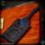Strider Knives Fixed: Payback Wallet Shiv - Titanium Flamed/Black Cord Wrapped