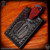 Strider Knives Fixed: Payback Wallet Shiv - Titanium Flamed/Black and Red Cord Wrapped  (SK2628)