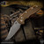 Hinderer Knives: XM-18 3.5 inch Auto Bowie - Battle Bronze