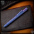 Nottingham Tactical Pen: Standard - Crystal Ti Blurple - Carved - Double Lock