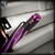 Nottingham Tactical Pen: Standard - Titanium Two Tone Purple - Spiral Fluted - Single Lock