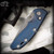 Hinderer Knives: XM-18 3.5 inch Auto Spearpoint - Battle Blue
