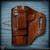 Del Fatti Leather: SLP-NR Holster - 1911 Commander - Dark Brown