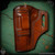 Del Fatti Leather: SLP-NR Holster - 1911 Government - Dark Brown