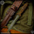 RMJ Tactical: Gold Point Custom Jungle Dagger - Catacombs/Brown