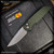 Pro-Tech Knives: TR-3 Integrity - Stonewashed/Green Textured Relic