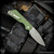 Pro-Tech Knives: Strider PT Auto - Stonewashed/Green Gridlock