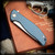 Shirogorov Knives: F95 Monkey Edge FRAG Pattern - Blue