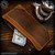 Starlingear Leather Bank Bag - Two Tone Brown w/Red Lining (SG3754)