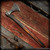 Elmer Roush: Viking Belt Axe w/Filework - Hickory (ERB0213)