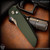Pro-Tech Knives: TR-3 Integrity - Stonewashed/Green w/Relic Texturing - CCKS Spring