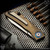 Shirogorov Knives x Dmitry Sinkevich: Fat Strip - Tumbled/Bronze