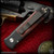 Pro-Tech Knives: Godson - Black/Black w/Cocobolo Wood Inlays