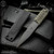 Strider Knives Fixed: LM Nail Wide Body - Black/Grey Cord Wrapped (6.25 inch S30V)