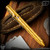Fellhoelter TiBolt G2 Pen - Custom Cptn Axel 24k Gold Plated Damasteel w/Mokume Bolt