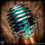 Dmitry Streltsov Bead: Lucky Kat - Titanium Green/Purple