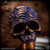 Dmitry Streltsov Bead: Lucky - Titanium Damask Engraved Blue/Bronze