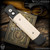Pro-Tech Knives: Godfather Tuxedo - Satin/Black w/Ivory Micarta Inlays