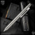 Nottingham Tactical Pen: Standard - Damasteel w/Milled Clip - Honey badger - Single Lock