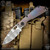 Strider Knives Folder: SnG 3/4 Grind - Striped/Flamed Monkey Edge FRAG Pattern
