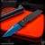 Pro-Tech Knives: TR-3 Integrity - Sapphire Blue/Black Textured Relic