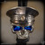 Dmitry Streltsov Bead: Lucky Officer Bead - Titanium Polished/Blue