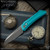 Pro-Tech Knives: Oligarch - Stonewashed/Tiffany Blue