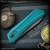 Pro-Tech Knives: Oligarch - Stonewashed/Tiffany Blue